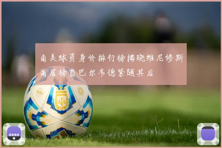 南美球员身价排行榜揭晓维尼修斯高居榜首巴尔韦德紧随其后